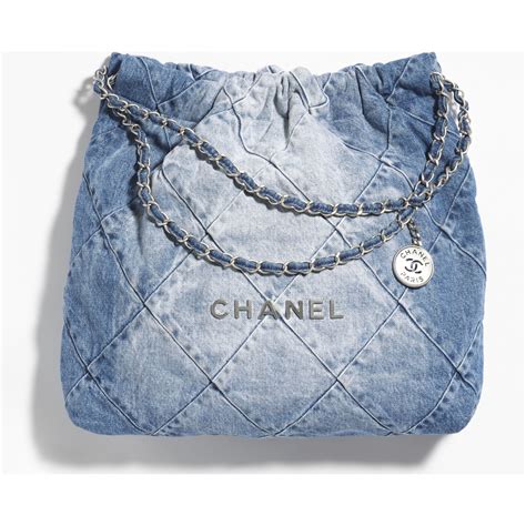 chanel 22 large handbag|chanel denim bag 2022.